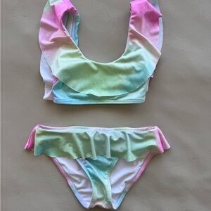 STELLA COVE McCartney Pastel Tie Dye Toddler Bikini Swimsuit 3-4 years